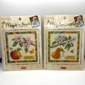VTG Lanarte Apple Pear Cross Stitch Kit sealed
